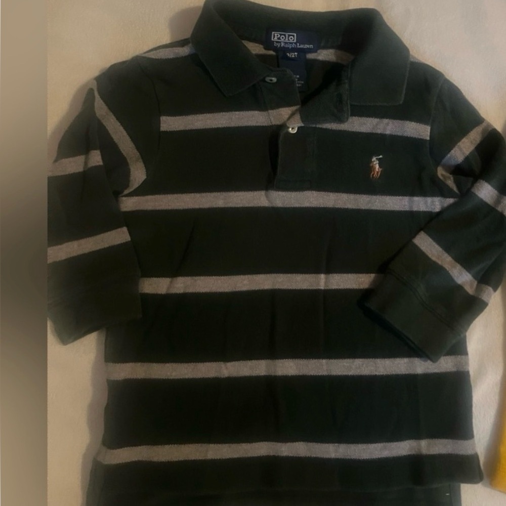 Polo Stripped Long Sleeve Shirt 2T